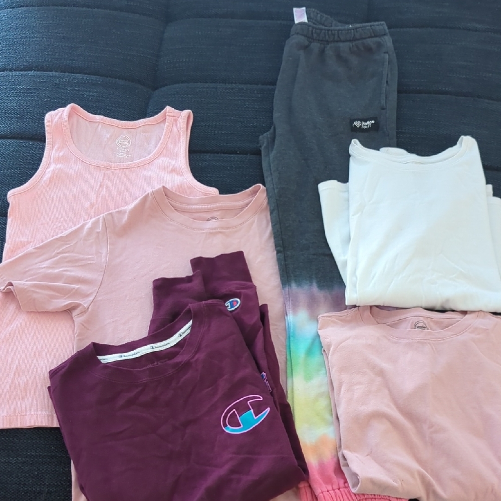 Multiples Kids Clothing Set - Pink, Gray, White